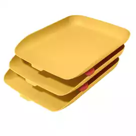 Kit tripla vaschetta portacorrispondenza Cosy giallo 