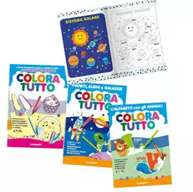 Album da colorare alfabeto inglese spazio 24 facciate per bambina...