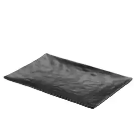 Vassoio rettangolare 30x21x3cm melamina nero 