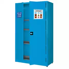Armadio di sicurezza per liquidi chimici 107,5x50x185cm blu 