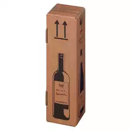 Scatola Wine Pack per 1 bottiglia 10,5x10,5x42cm   conf. 20 pezzi