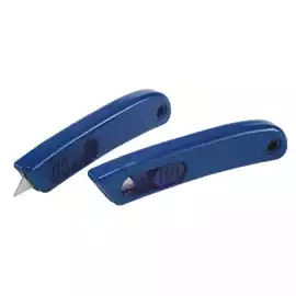 Cutter monouso detectabile con lama retraibile blu  