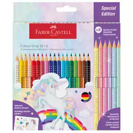 Astuccio 18 matite Colour Grip + 6 matite Sparkle colori assortiti  