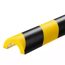 Profilo paracolpi P30 per superfici tubolari giallo nero 