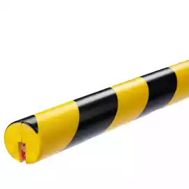 Profilo paracolpi E8R per spigoli giallo nero 
