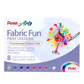 Colore in tubetto per tessuto Fabric Fun colori fluo assortiti  conf....