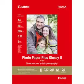  Carta fotografica Plus Glossy II PP 201 A4 20 Fogli 2311B019