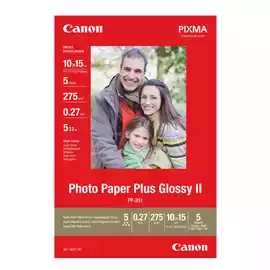  Carta fotografica Plus Glossy II PP 201 10x15cm 5 Fogli 2311B053