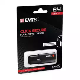  Memoria USB B120 ClickSecure ECMMD64GB123 64 GB