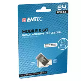  Dual USB3.2 T260 Type C ECMMD64GT263C 64GB