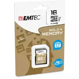  SDHC Class 10 Gold + ECMSD16GHC10GP 16GB