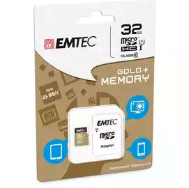  Micro SDHC Class 10 Gold + con Adattatore ECMSDM32GHC10GP 32GB