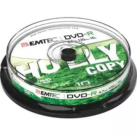  DVD R registrabile ECOVR471016CB 4,7GB conf. 10 pz