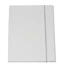 Cartellina con elastico cartone plastificato 3 lembi 25x34cm bianco...