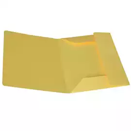 Cartellina 3 lembi 200gr cartoncino bristol giallo sole  conf. 25...