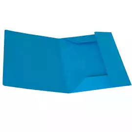 Cartellina 3 lembi 200gr cartoncino bristol azzurro  conf. 25 pezzi