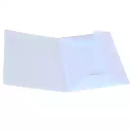 Cartellina 3 lembi 200gr cartoncino bristol bianco  conf. 25 pezzi