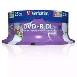  Scatola 25 DVD+R Dual Layer serigrafato Spindle 43667 8,5GB