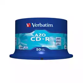  Scatola 50 CD R DataLife Plus 1X 52X serigrafata crystal 43343 700MB