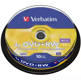  Scatola 10 DVD+RW 43488 4,7GB