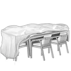 Telo di copertura Special per tavolo e sedie 110x240x80cm PU Verdemax
