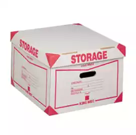 Scatola Storage con coperchio 38,5x26,4x39,7cm bianco e rosso 1603 Esselte Dox