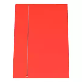 Cartellina con elastico cartone plastificato 35x50cm rosso Cartotecnica del Garda