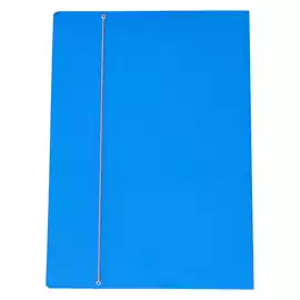 Cartellina con elastico cartone plastificato 50x70cm azzurro Cartotecnica del Garda