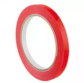 Nastro adesivo 350 9mm PVC rosso Eurocel rotolo da 66 m
