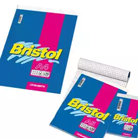 Blocco note Bristol 5mm 210x297mm 50gr 70 fogli Blasetti