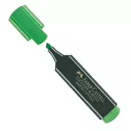 Evidenziatore Textliner 48 punta di 3 differenti larghezze: 5,0 3,0mm 1,0mm verde Faber Castell