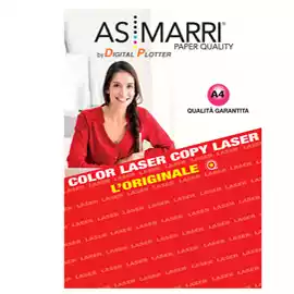 Carta Photo LL 8973 laser A4 200gr 100 fogli effetto lucido fronte retro bianco As Marri
