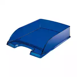 Vaschetta portacorrispondenza Leitz Plus Standard 25,5x7x36cm blu trasparente Leitz