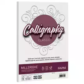 Carta Calligraphy Millerighe A4 100gr bianco 01 Favini conf. 50 fogli