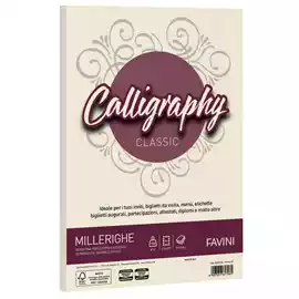 Carta Calligraphy Millerighe A4 100gr avorio 02 Favini conf. 50 fogli