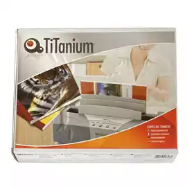 Cartelline termiche Grain 1,5mm bianco Titanium scatola 50 pezzi