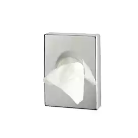 Dispenser per sacchetti igienici 9,8x2,5x13,8cm ABS argento cromato Medial International
