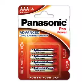 Ministilo ProPower AAA LR03 Panasonic blister 4 pezzi