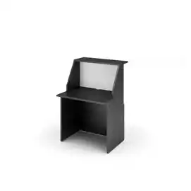 Modulo Prestige reception sopralzo desktop 80x76,1x117cm nero venato bianco Artexport
