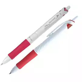 Penna a sfera a scatto Acroball Pure White Begreen punta 1,0mm rosso Pilot