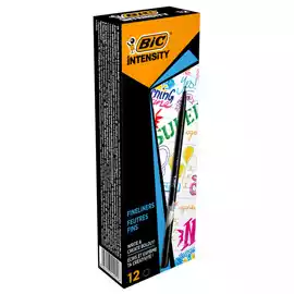 Fineliner Intensity punta 0,4mm nero Bic conf. 12 pezzi