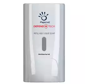 Dispenser antibatterico Defend Tech per sapone liquido e gel Papernet