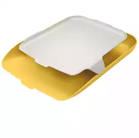 Vaschetta portacorrispondenza con vassoio organizer Cosy giallo Leitz