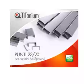 Punti metallici 23 20 TiTanium conf. 1000 pezzi