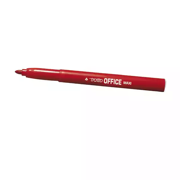 Pennarelli Office punta feltro punta maxi tratto 0,80 2,00mm rosso Tratto conf. 12 pezzi