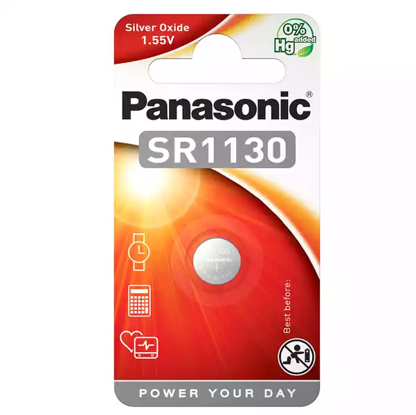 Micropila SR1130 1,55V a pastiglia ossido argento Panasonic