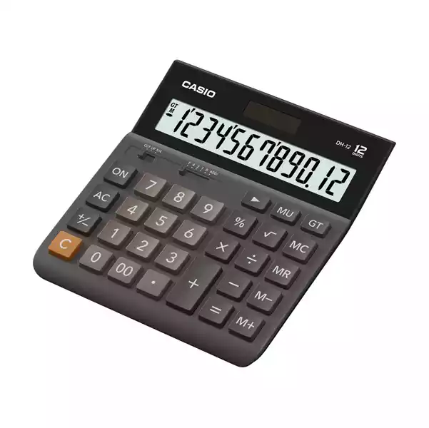Calcolatrice da tavolo DH 12BK 12 cifre nero Casio