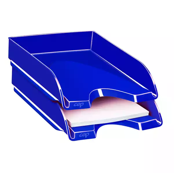 Vaschetta portacorrispondenza CepPro Gloss 34,8x25,7x6,6cm blu oceano Cep