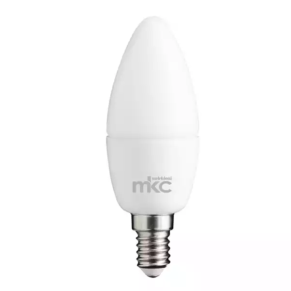 Lampada Led candela 5,5W E14 6000K luce bianca fredda MKC