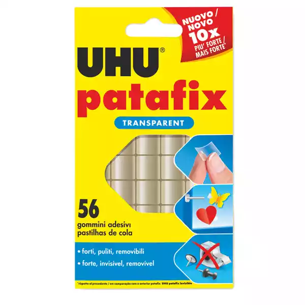 Supporti in gomma adesiva UHU Patafix invisibile UHU conf. 56 pezzi